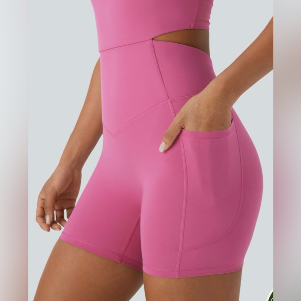 NWT Halara UltraSculpt Tummy Control Romper - Easy Peezy Edition - Picture 3 of 12